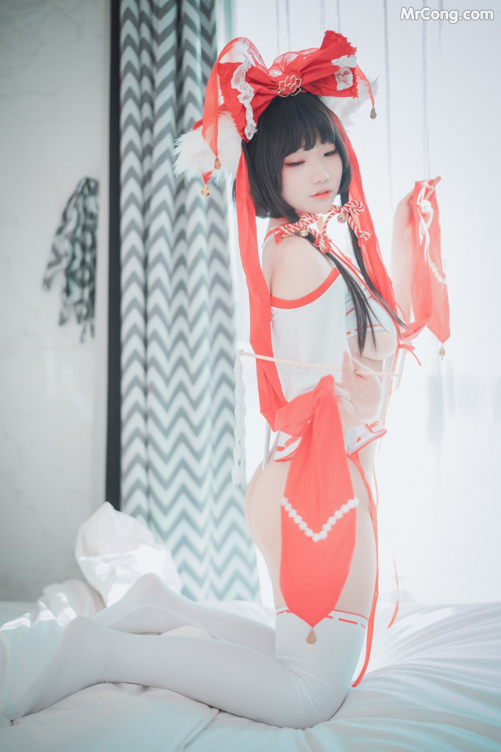 DJAWA Photo – Mimmi (밈미): “Kitsune Miko (A ver)” (65 photos)