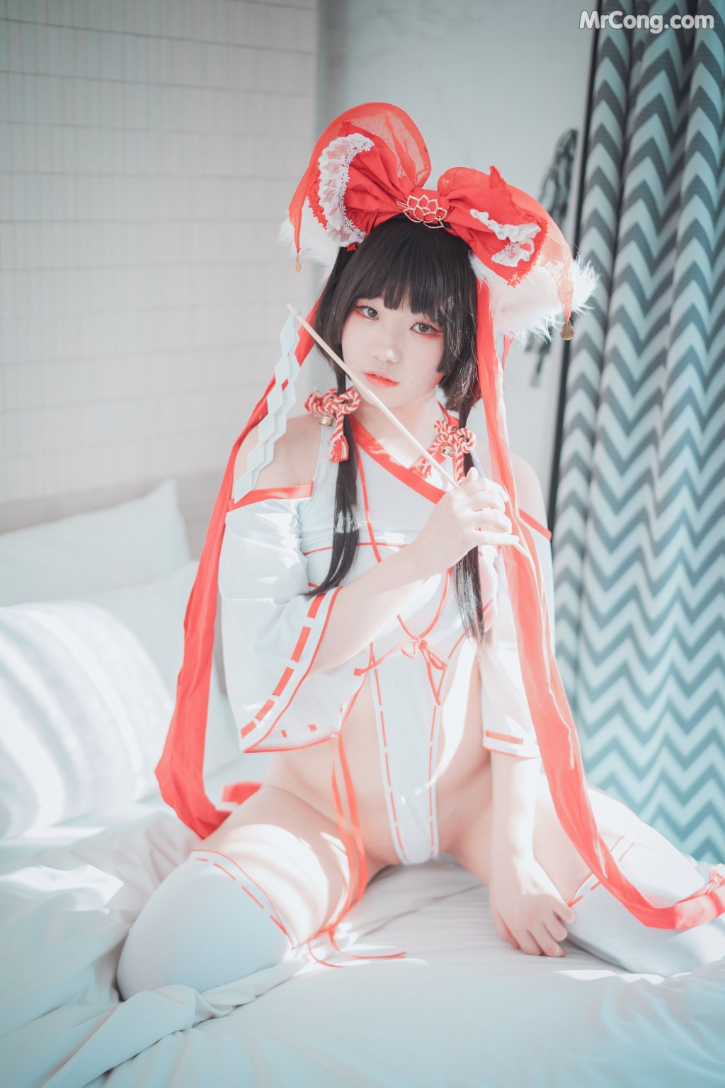 DJAWA Photo – Mimmi (밈미): “Kitsune Miko (A ver)” (65 photos)