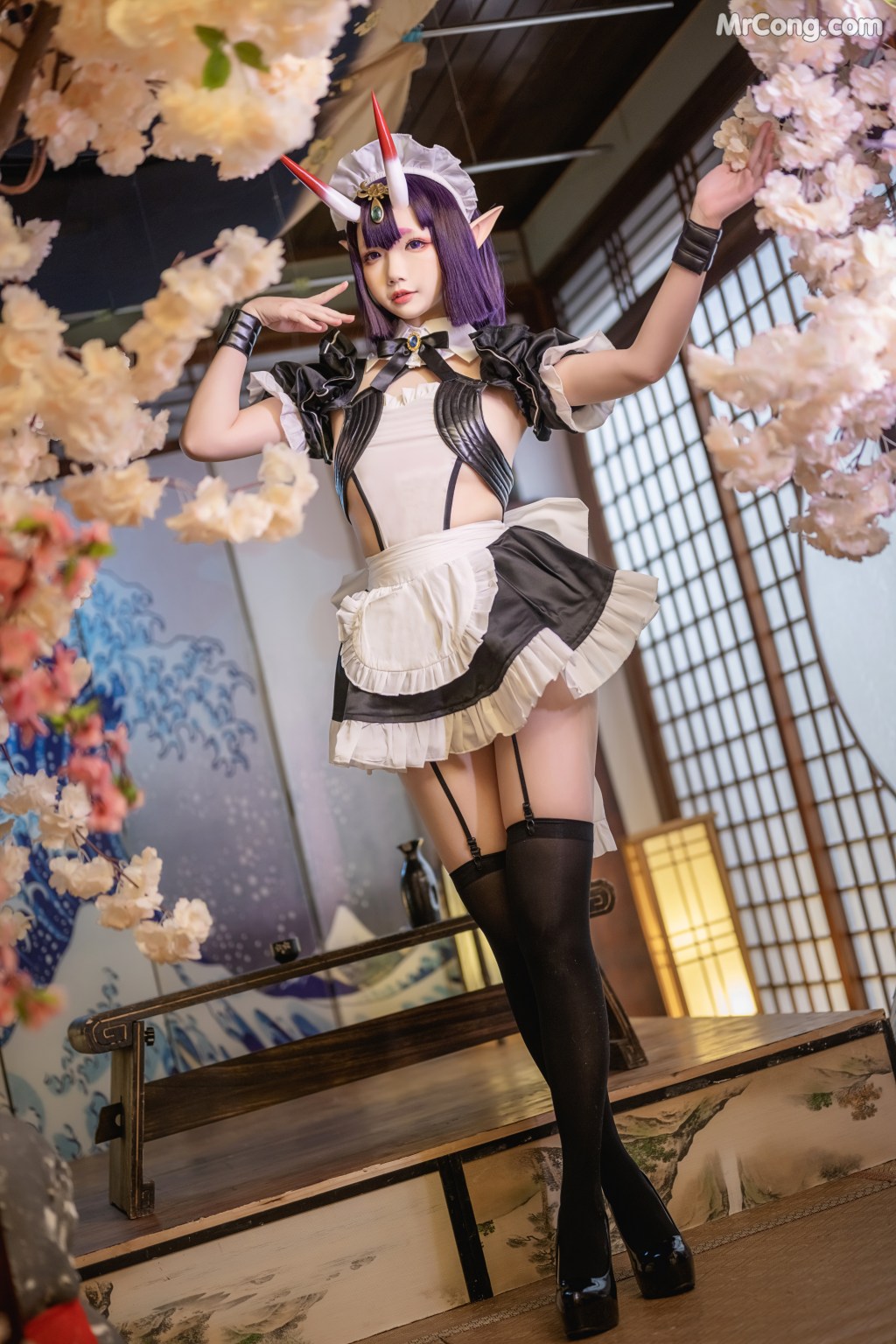 Coser@雪琪SAMA Vol.049: 酒吞童子女仆 (62 photos + 13 videos)