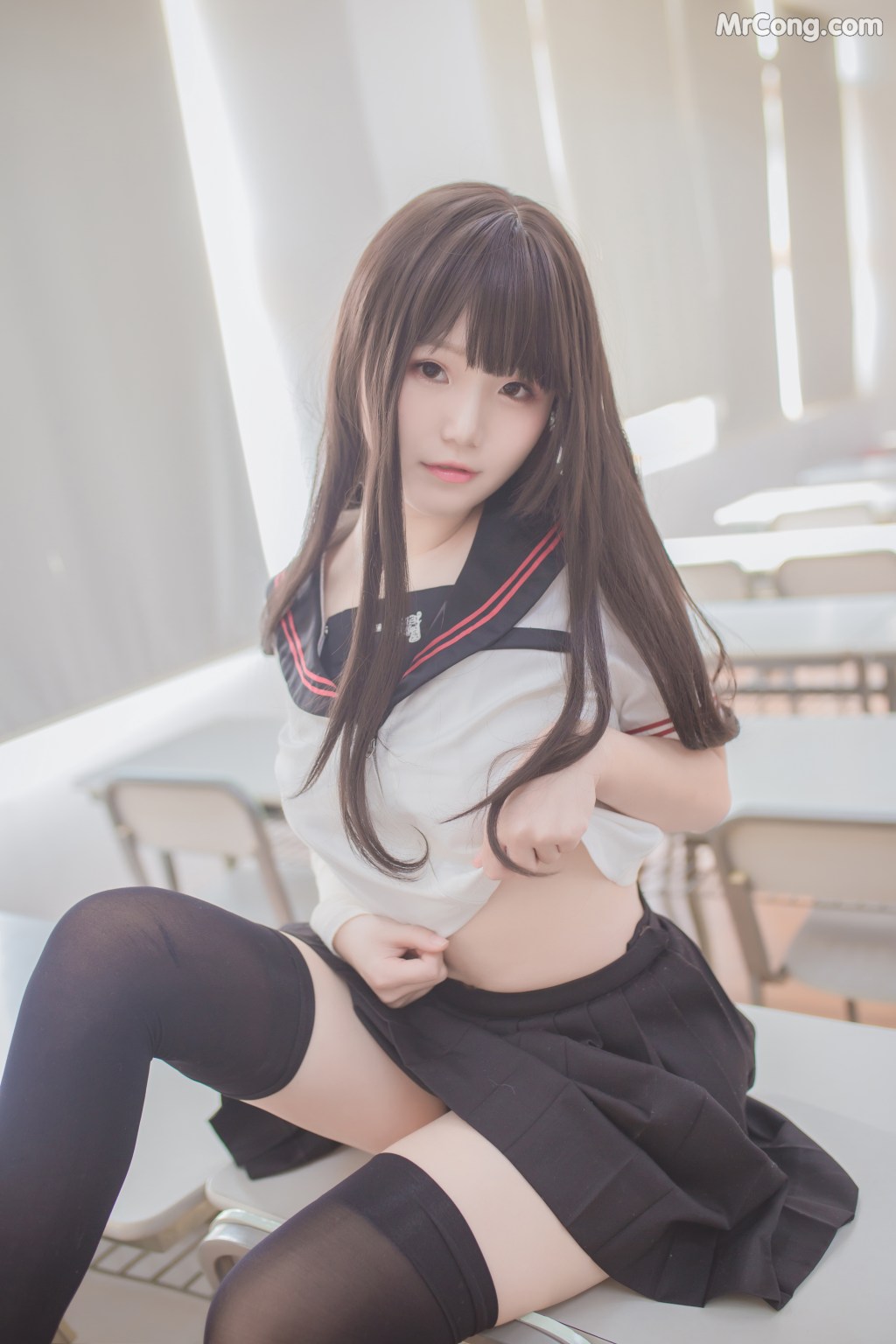 Coser@Yoko宅夏: 黑丝JK (39 photos) – Page 2