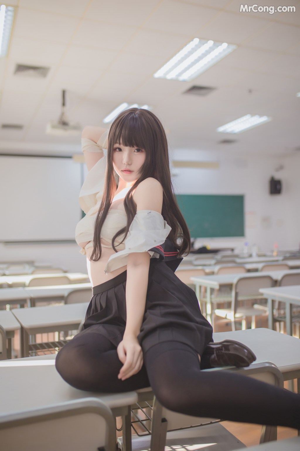 Coser@Yoko宅夏: 黑丝JK (39 photos) – Page 2