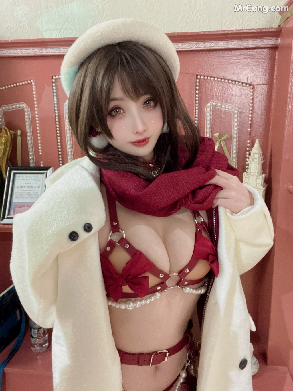 Coser@rioko凉凉子 Vol.082: 圣诞麋鹿套装 (50 photos + 9 videos) – Page 5