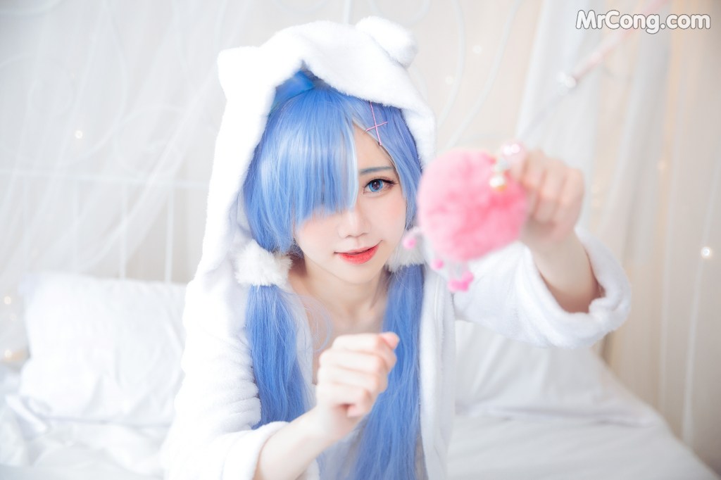 Coser@Sally多啦雪 (Sally Dorasnow): [ReZero][Rem] White Kitty (49 photos)