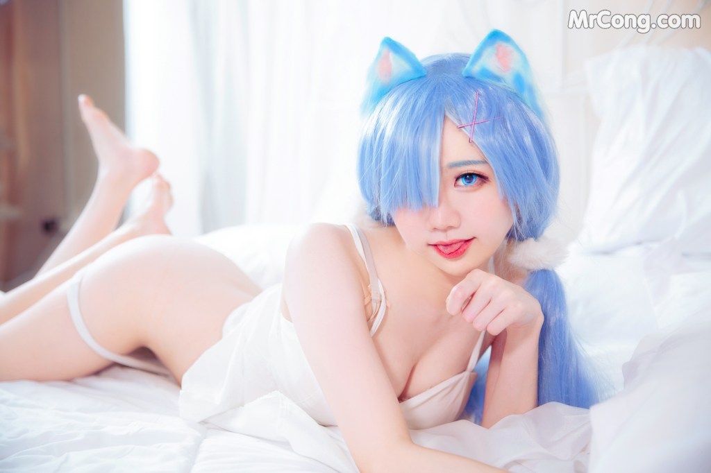 Coser@Sally多啦雪 (Sally Dorasnow): [ReZero][Rem] White Kitty (49 photos) – Page 5
