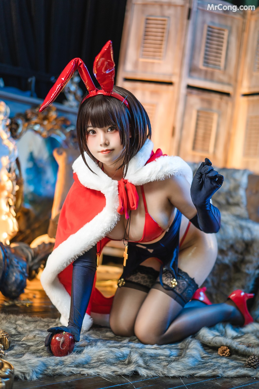 Coser@蜜汁猫裘 Vol.073: 魔太郎圣诞 (51 photos)