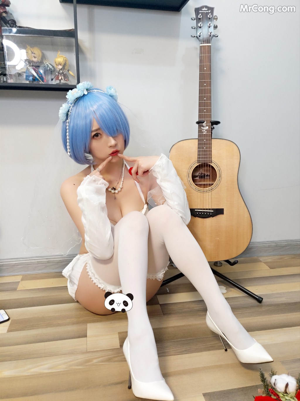 Coser@小女巫露娜 Vol.006: 雷姆婚纱 (29 photos)