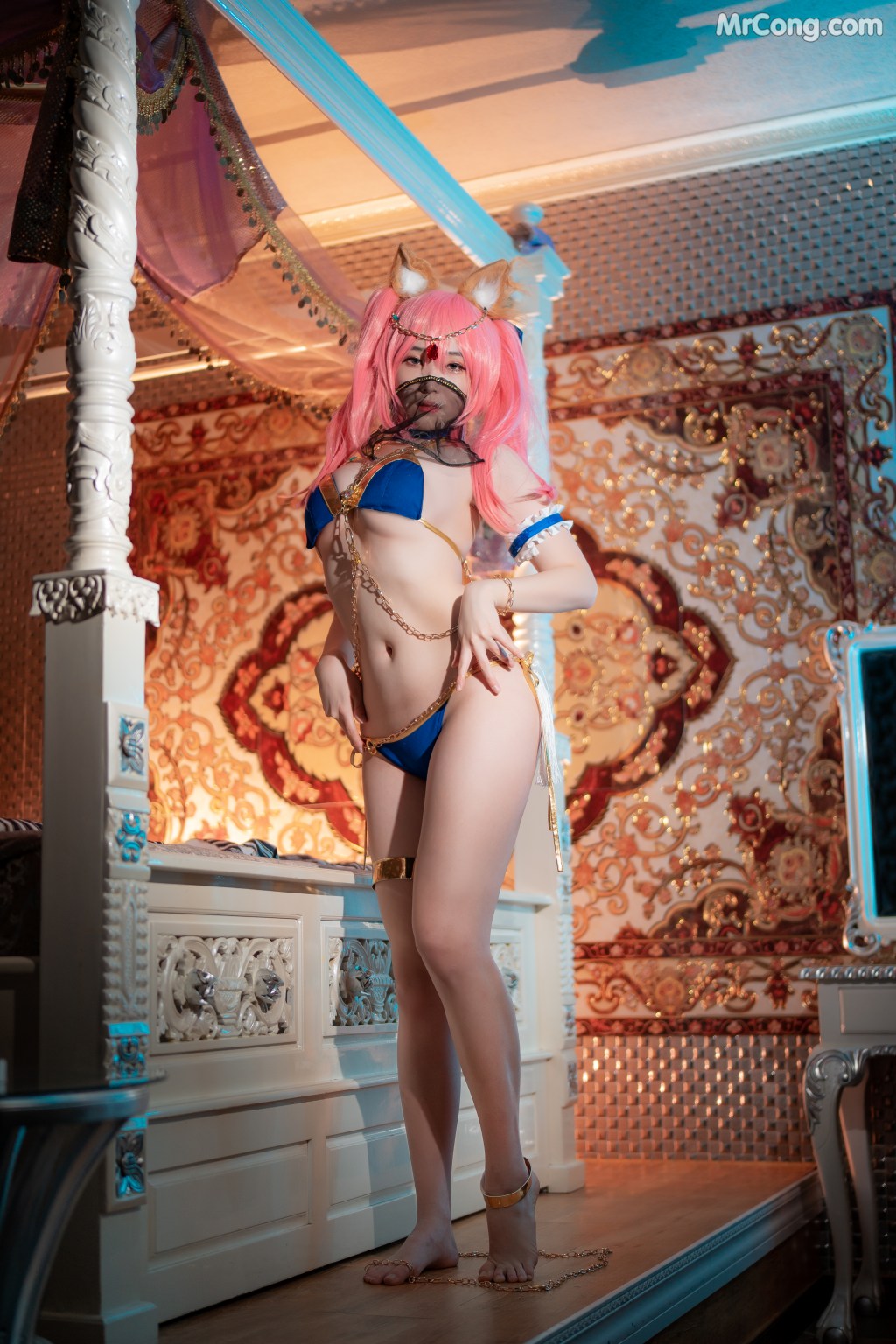 [CreamSoda] Bambi (밤비) – Cosplay Tamamo + Kama (FGO) (40 photos)