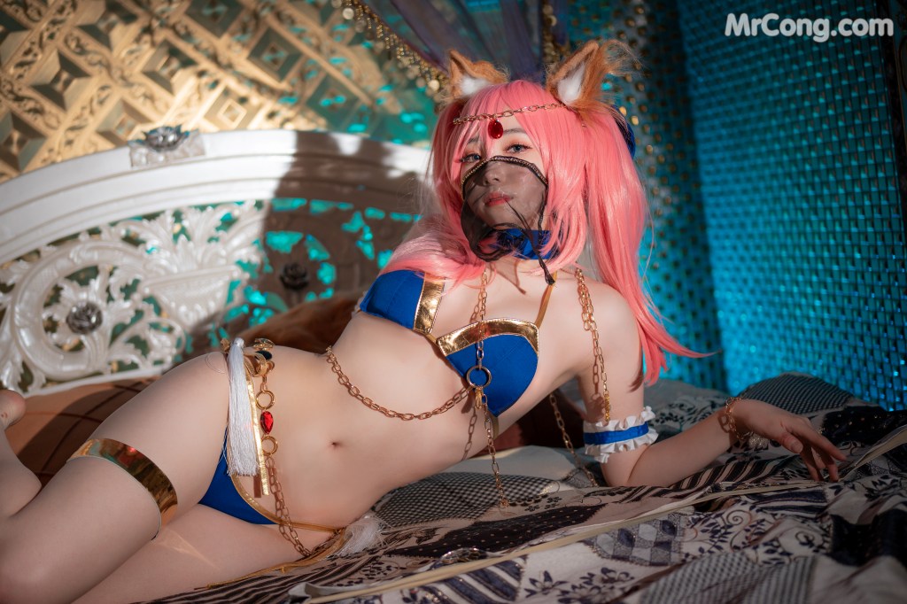 [CreamSoda] Bambi (밤비) – Cosplay Tamamo + Kama (FGO) (40 photos) – Page 3
