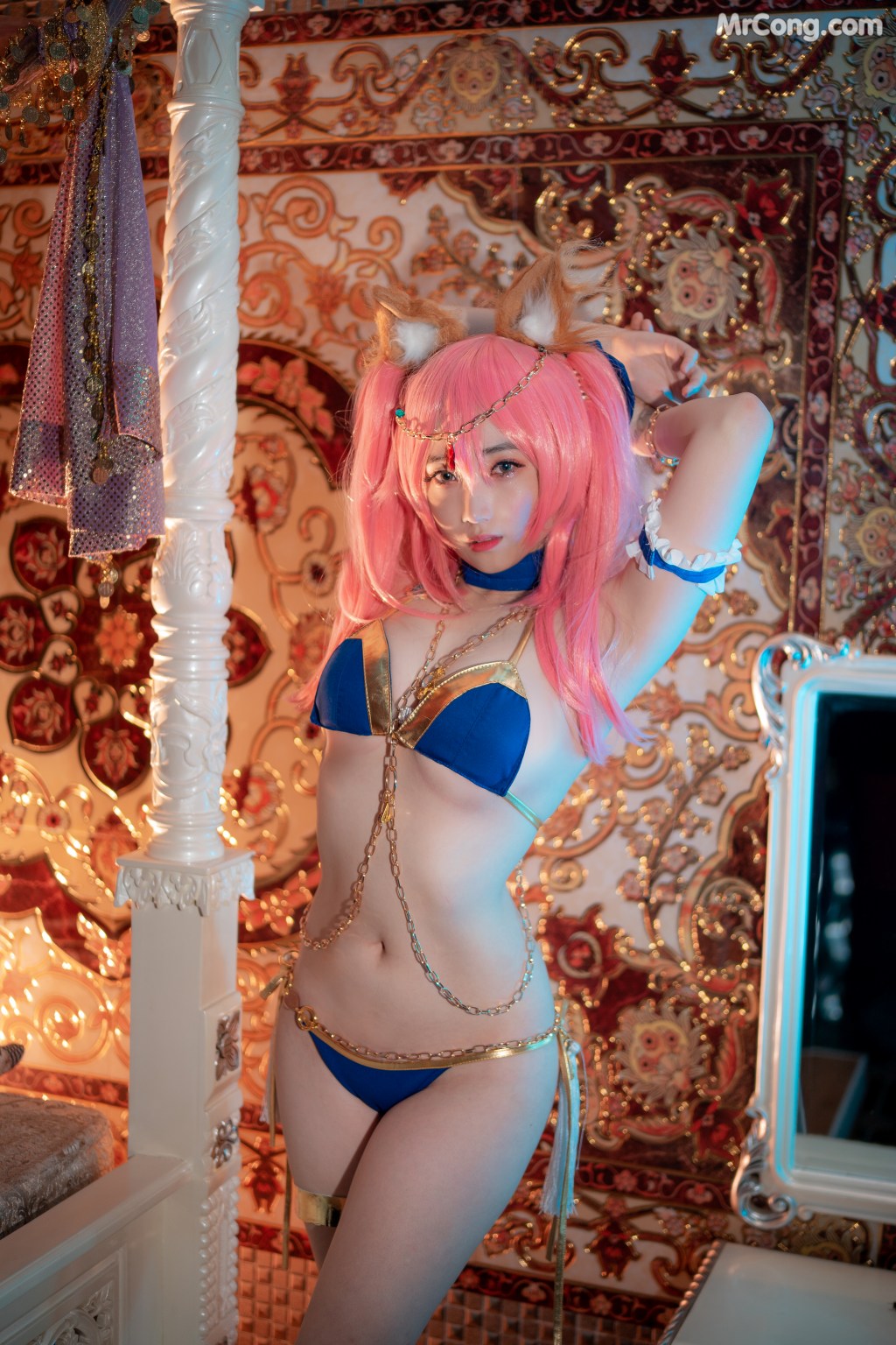 [CreamSoda] Bambi (밤비) – Cosplay Tamamo + Kama (FGO) (40 photos) – Page 3
