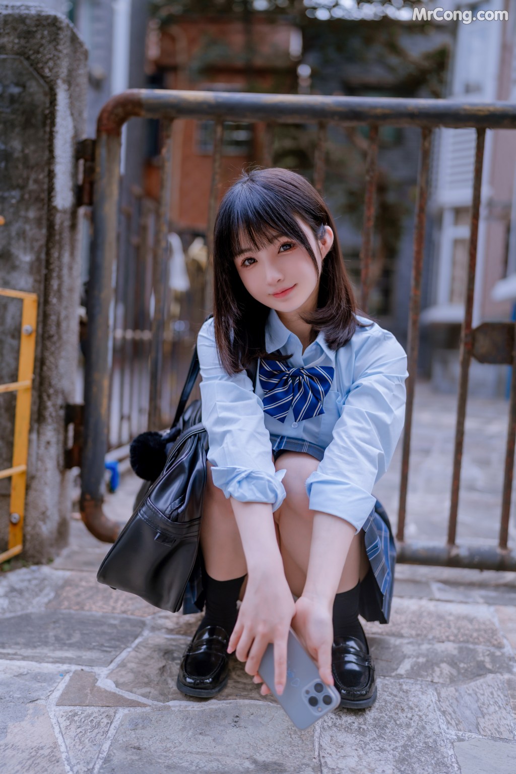 Coser@桜井宁宁 Vol.044: JK之居家 (66 photos) – Page 4