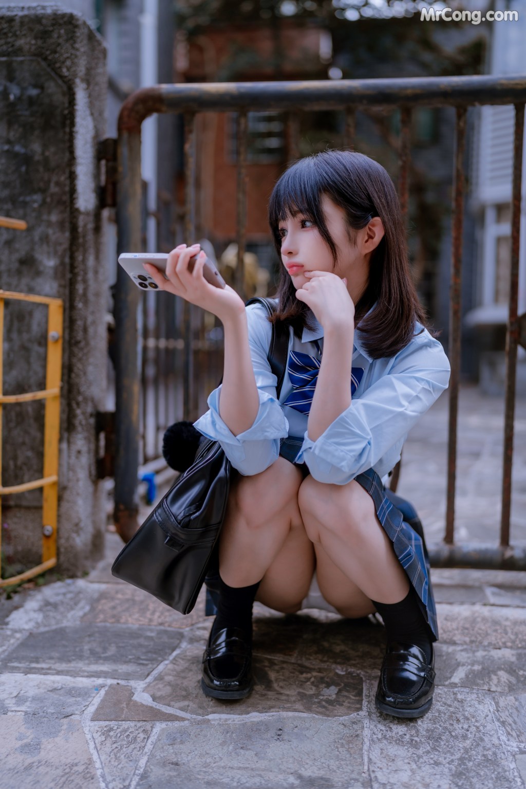 Coser@桜井宁宁 Vol.044: JK之居家 (66 photos) – Page 6