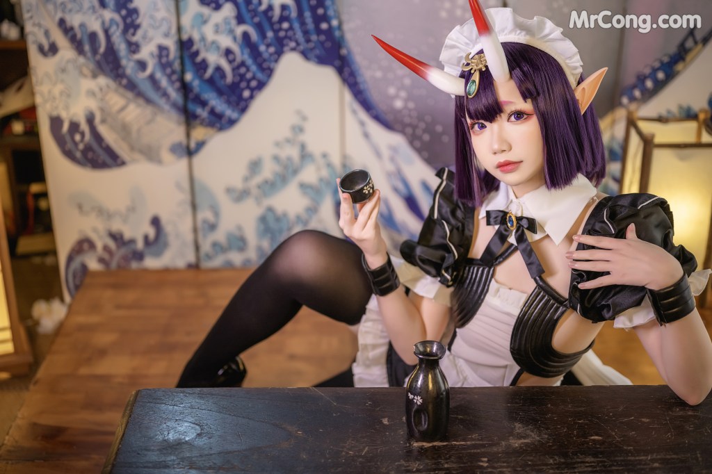 Coser@雪晴Astra (雪晴嘟嘟) Vol.034: 酒吞童子女仆 (62 photos + 13 videos)