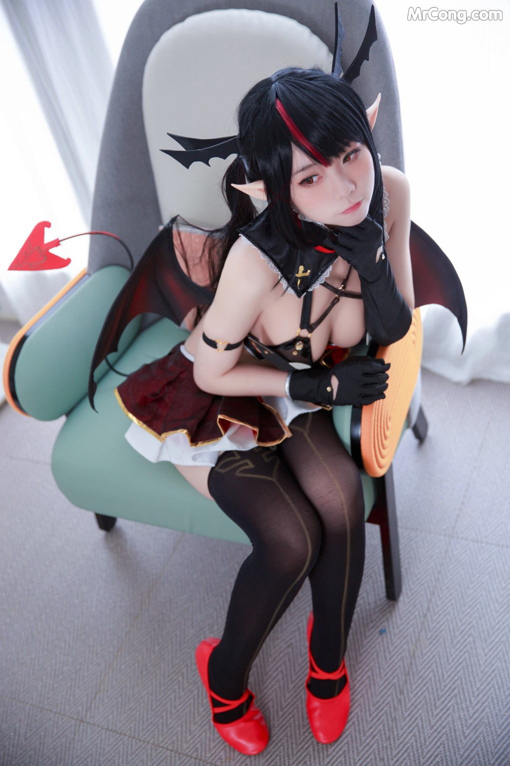 Coser@G44不会受伤 Vol.047: 萝蓓莉雅 魅魔 (10 photos)