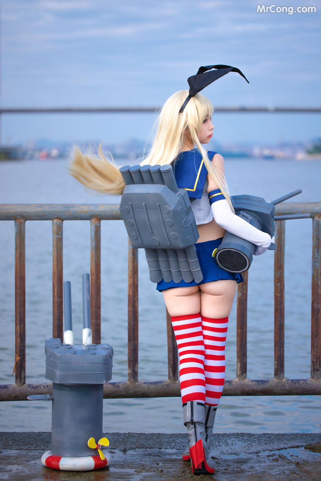 Coser@G44不会受伤 Vol.048: 岛风 (24 photos)