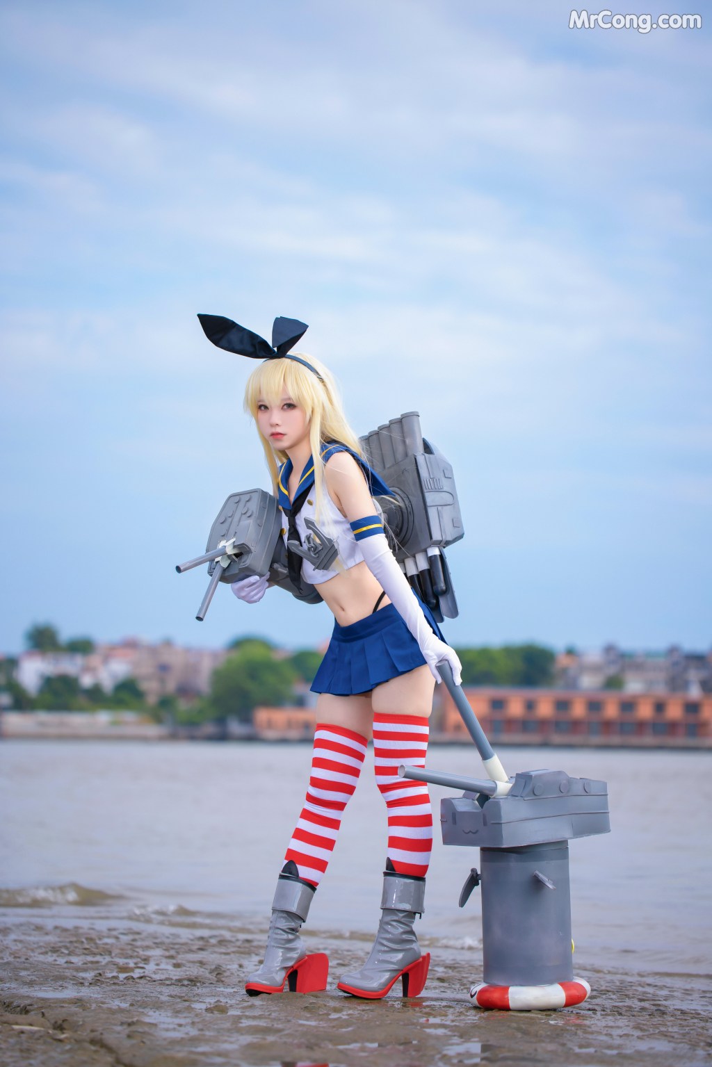 Coser@G44不会受伤 Vol.048: 岛风 (24 photos)