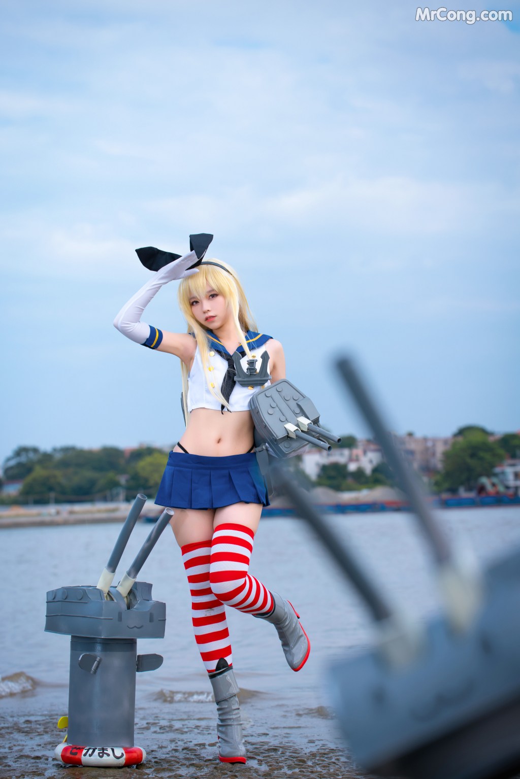 Coser@G44不会受伤 Vol.048: 岛风 (24 photos)