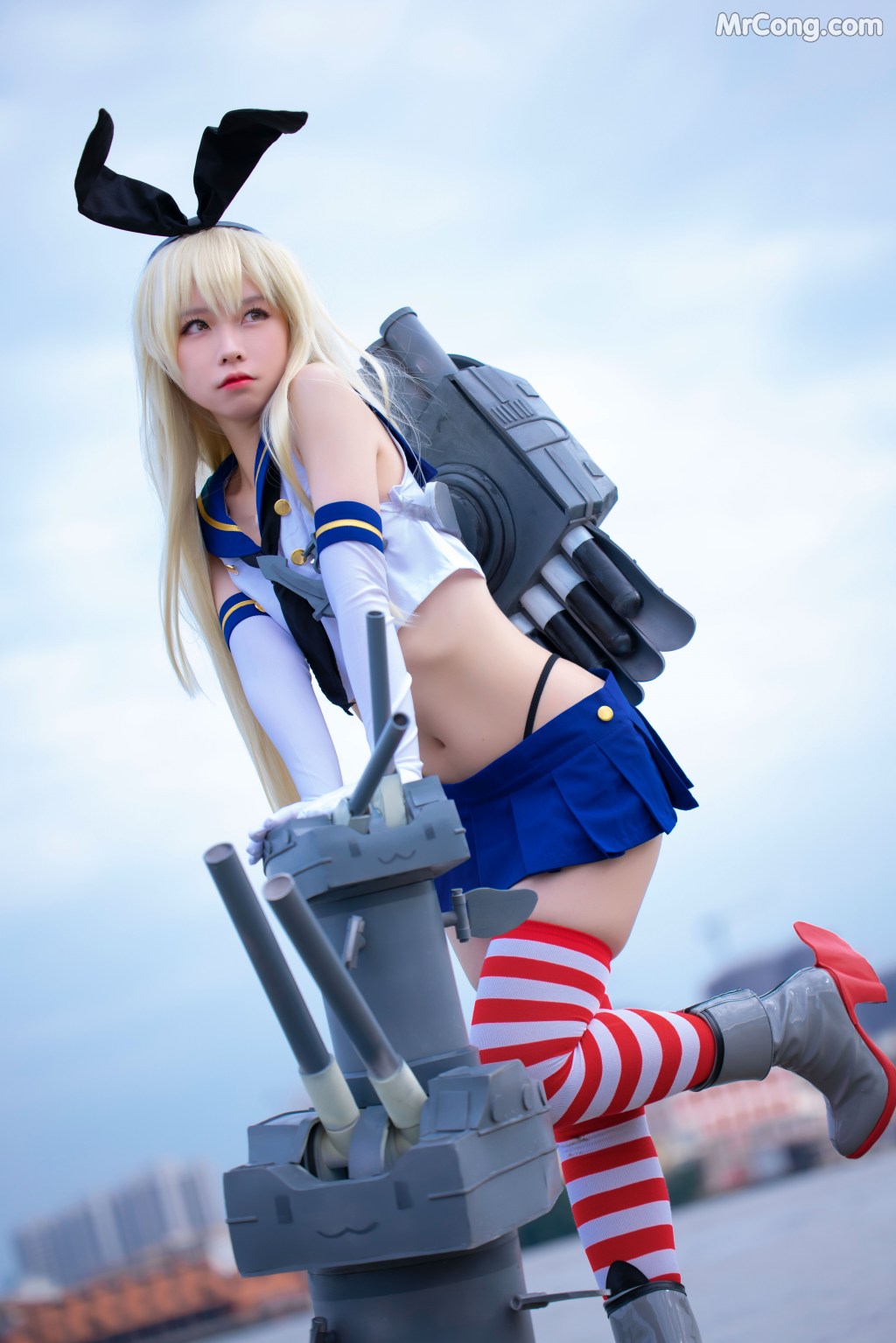 Coser@G44不会受伤 Vol.048: 岛风 (24 photos)