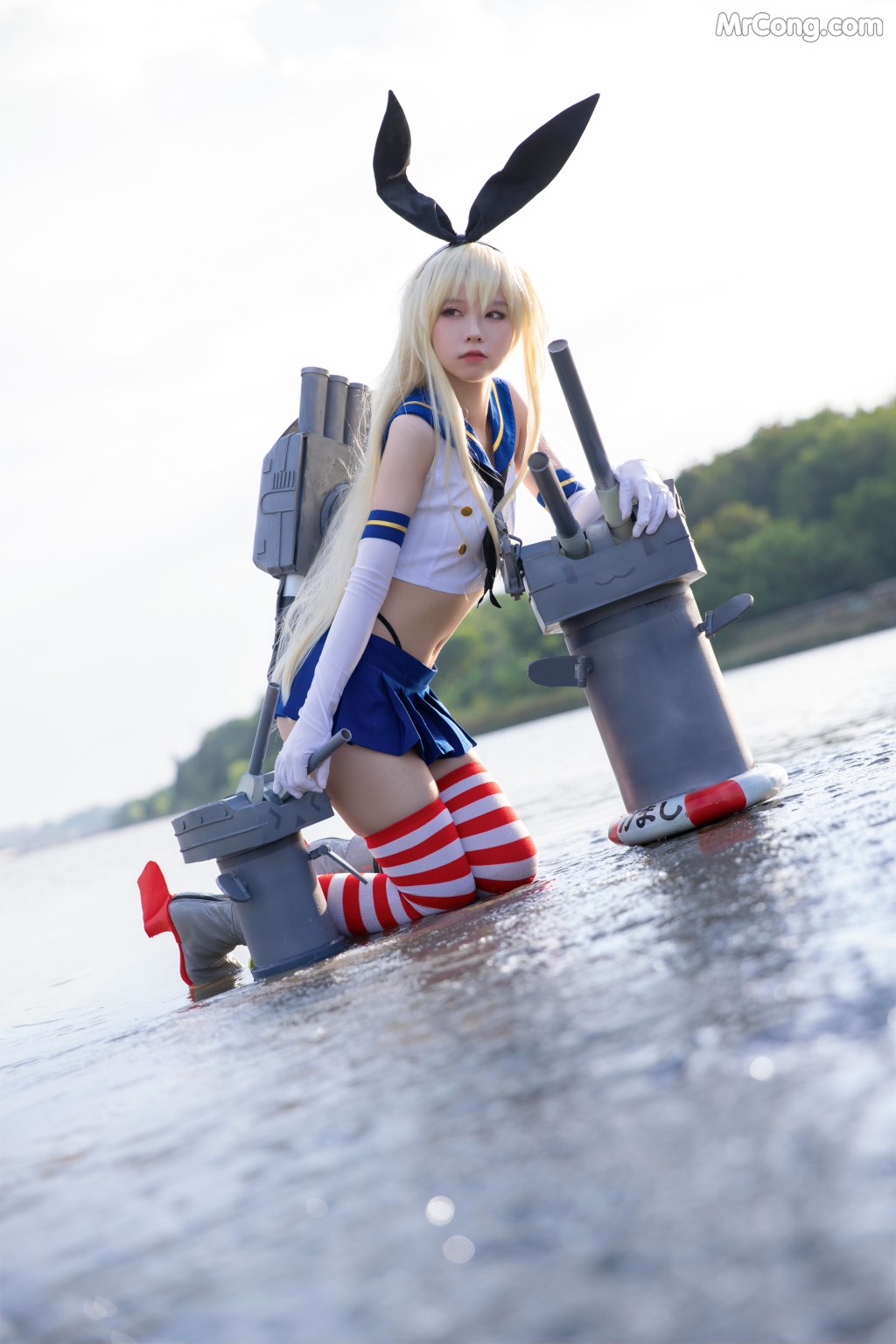 Coser@G44不会受伤 Vol.048: 岛风 (24 photos)