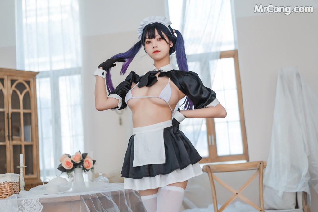 Coser@蜜汁猫裘 Vol.077: 工作女仆 (50 photos + 3 videos)