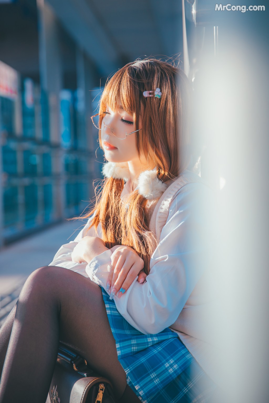 Coser@雪晴Astra (雪晴嘟嘟) Vol.036: JK夕阳 (25 photos) – Page 2