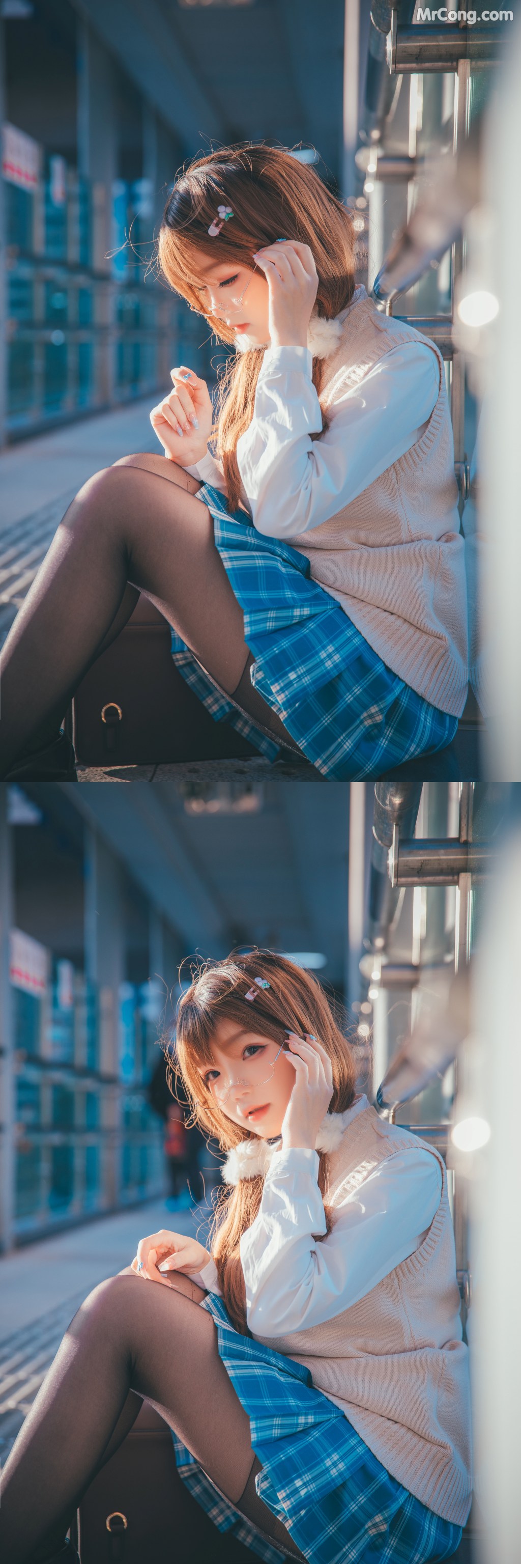 Coser@雪晴Astra (雪晴嘟嘟) Vol.036: JK夕阳 (25 photos) – Page 2