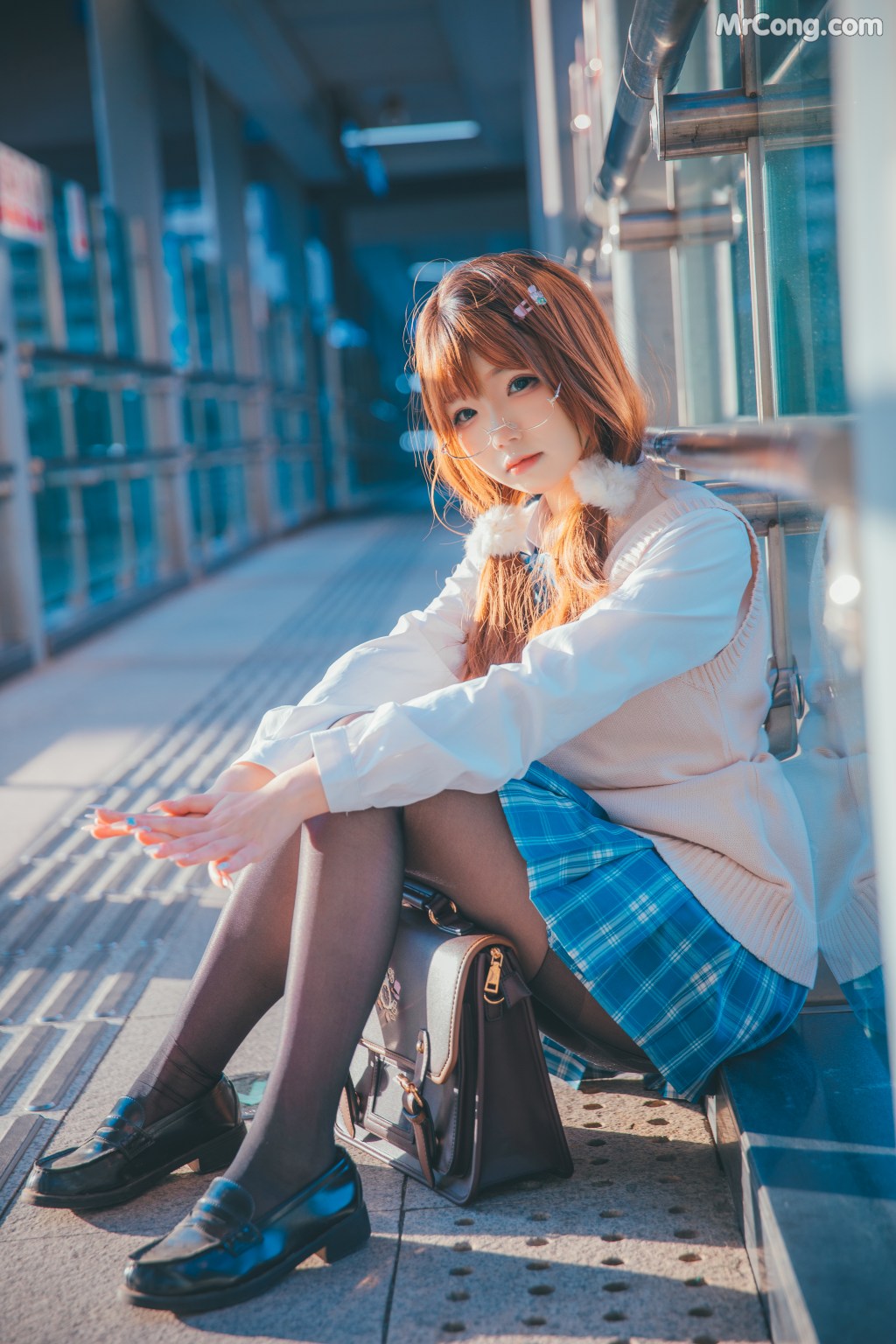 Coser@雪晴Astra (雪晴嘟嘟) Vol.036: JK夕阳 (25 photos) – Page 3