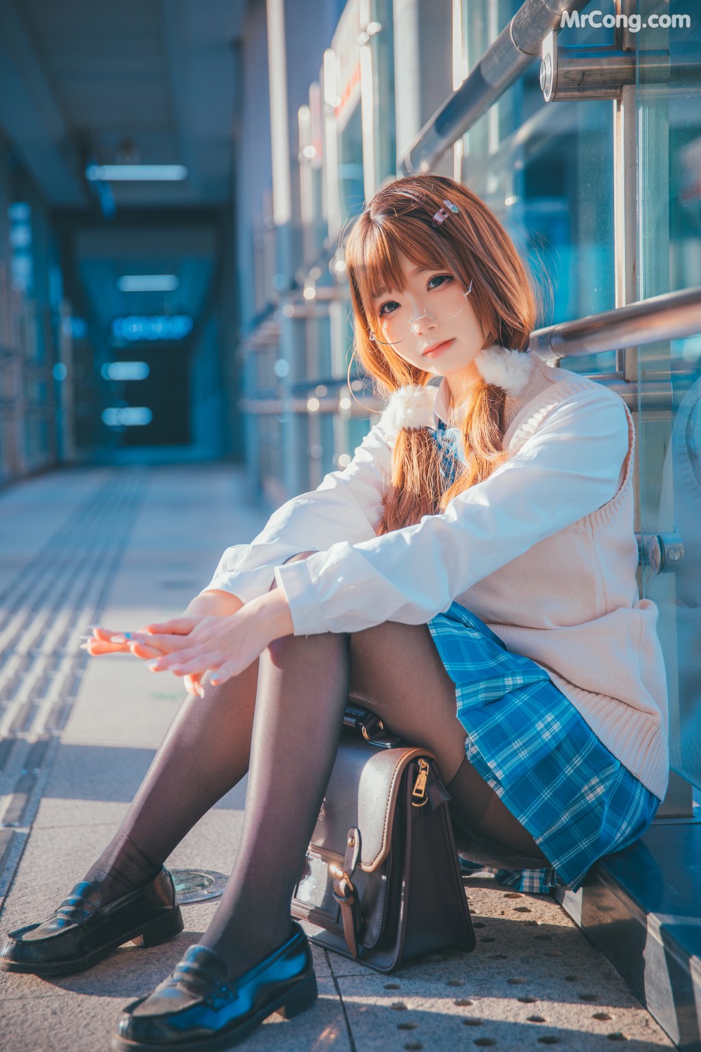 Coser@雪晴Astra (雪晴嘟嘟) Vol.036: JK夕阳 (25 photos) – Page 3
