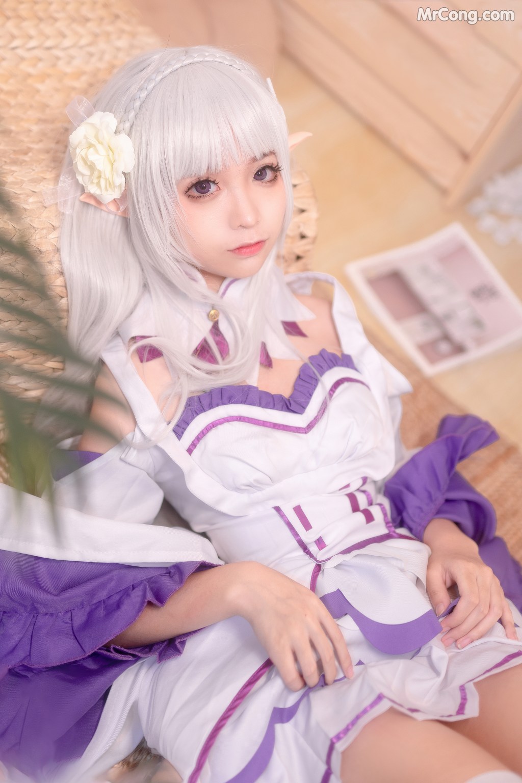 Coser@蠢沫沫 (chunmomo) Vol.004: 艾米利亚 (46 photos)