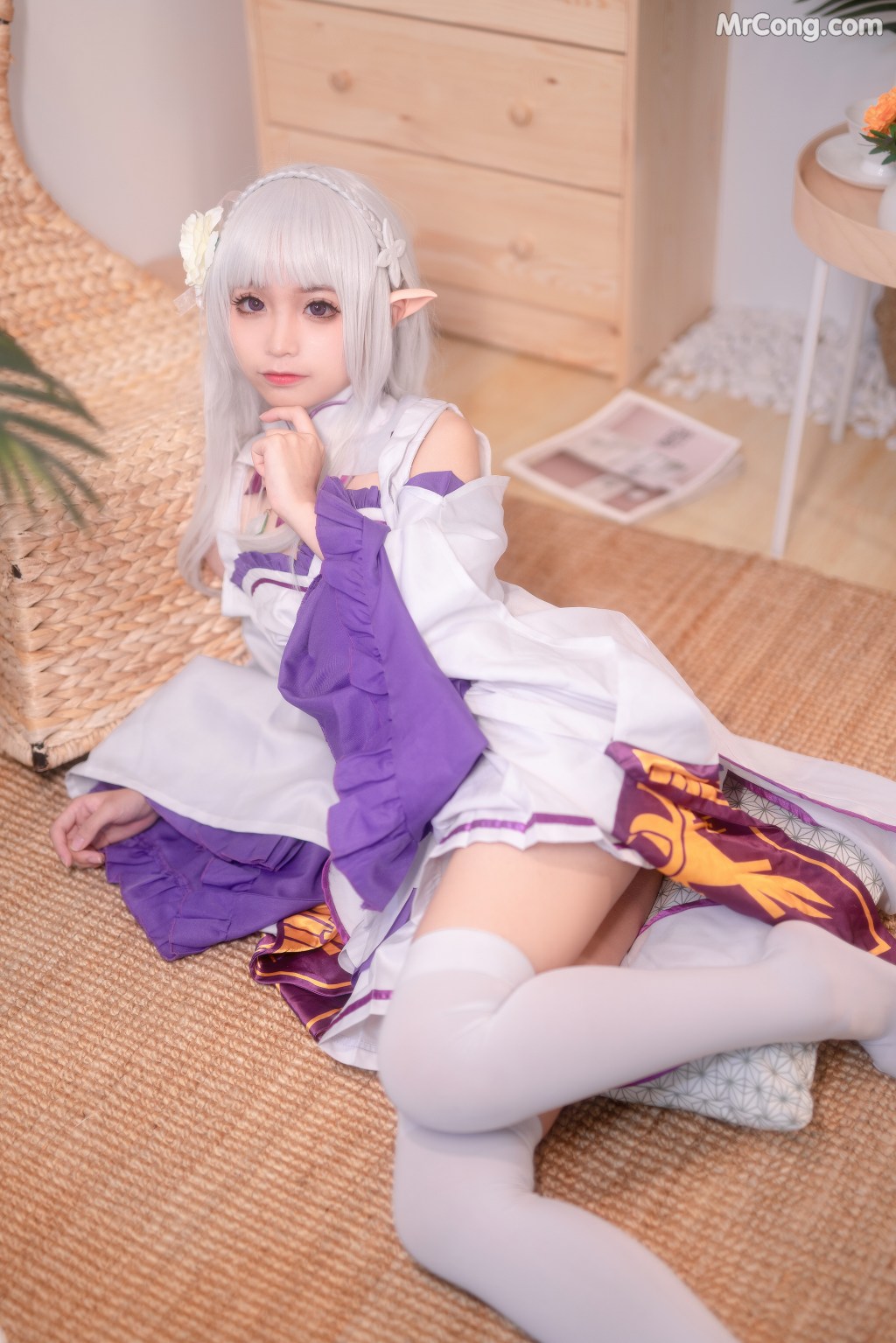 Coser@蠢沫沫 (chunmomo) Vol.004: 艾米利亚 (46 photos)