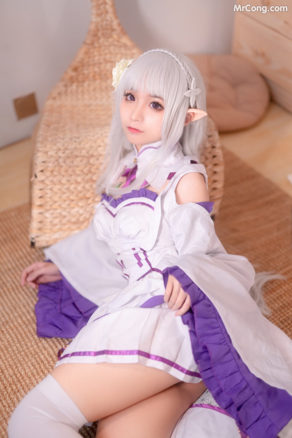 Coser@蠢沫沫 (chunmomo) Vol.004: 艾米利亚 (46 photos)
