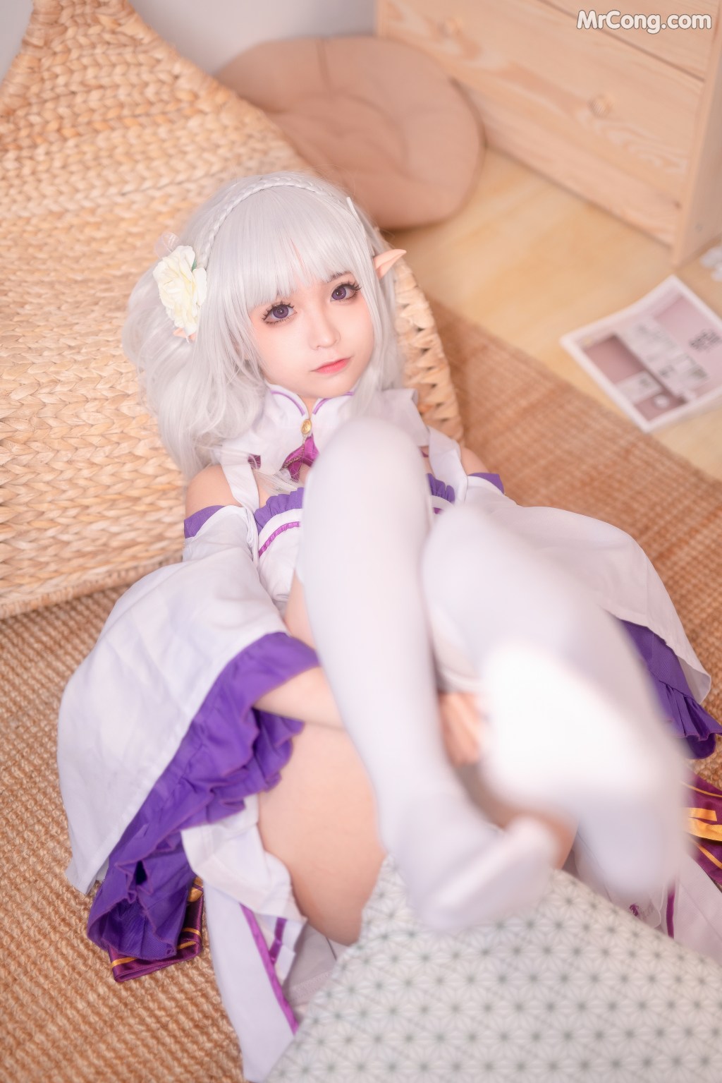 Coser@蠢沫沫 (chunmomo) Vol.004: 艾米利亚 (46 photos)