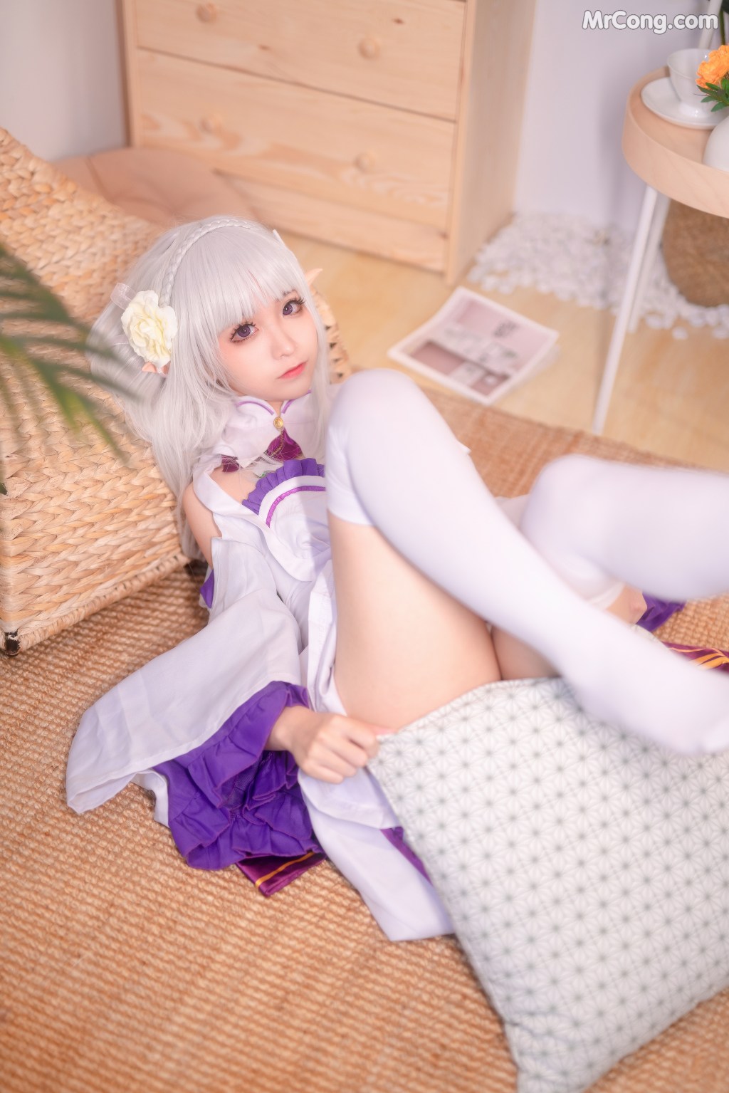 Coser@蠢沫沫 (chunmomo) Vol.004: 艾米利亚 (46 photos)