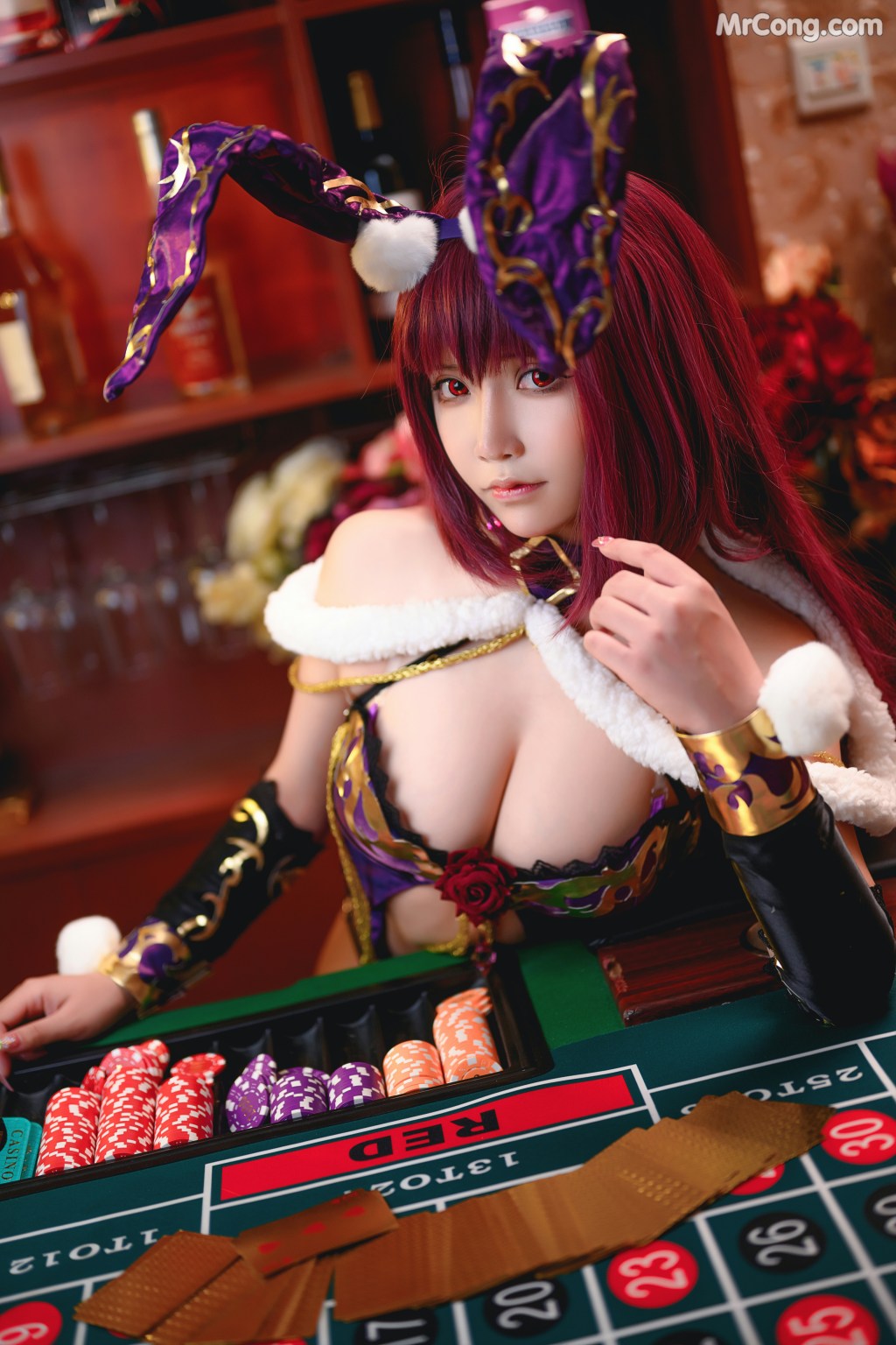 Coser@抱走莫子aa Vol.040: 斯卡哈兔女郎 (51 photos)