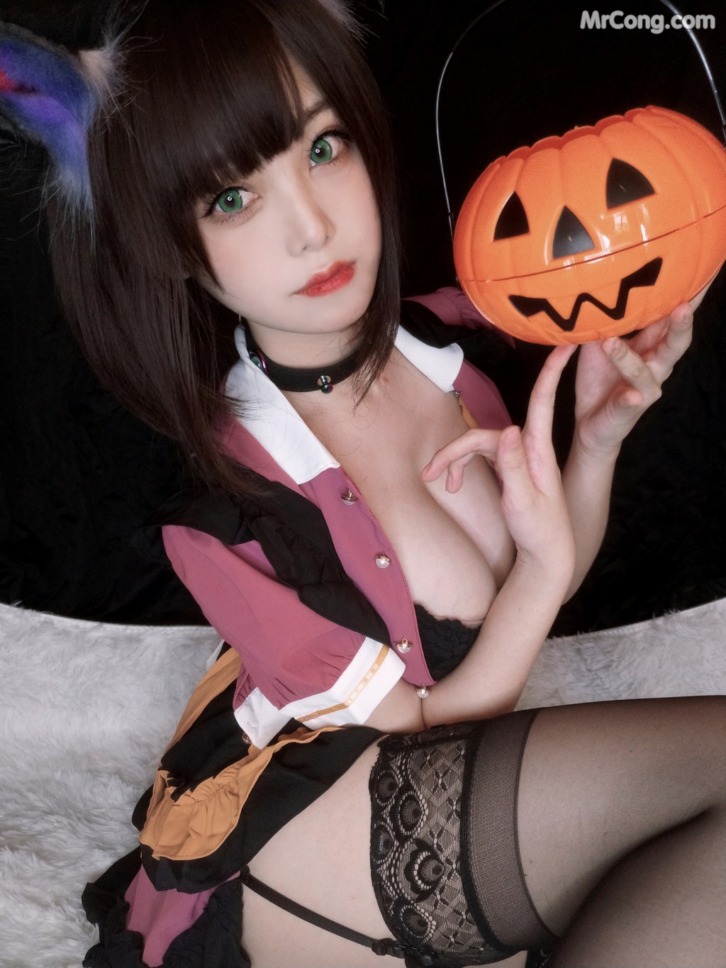 Coser@蜜汁猫裘 Vol.078: 万圣节 (27 photos)