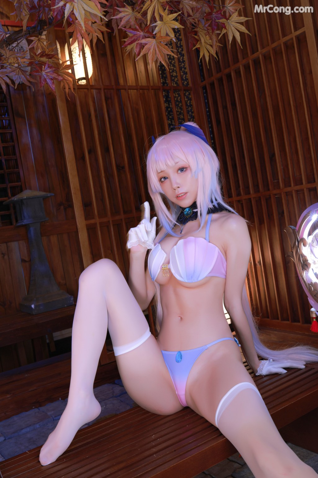 Coser@水淼aqua Vol.111: 珊瑚宫心海 (50 photos) – Page 4