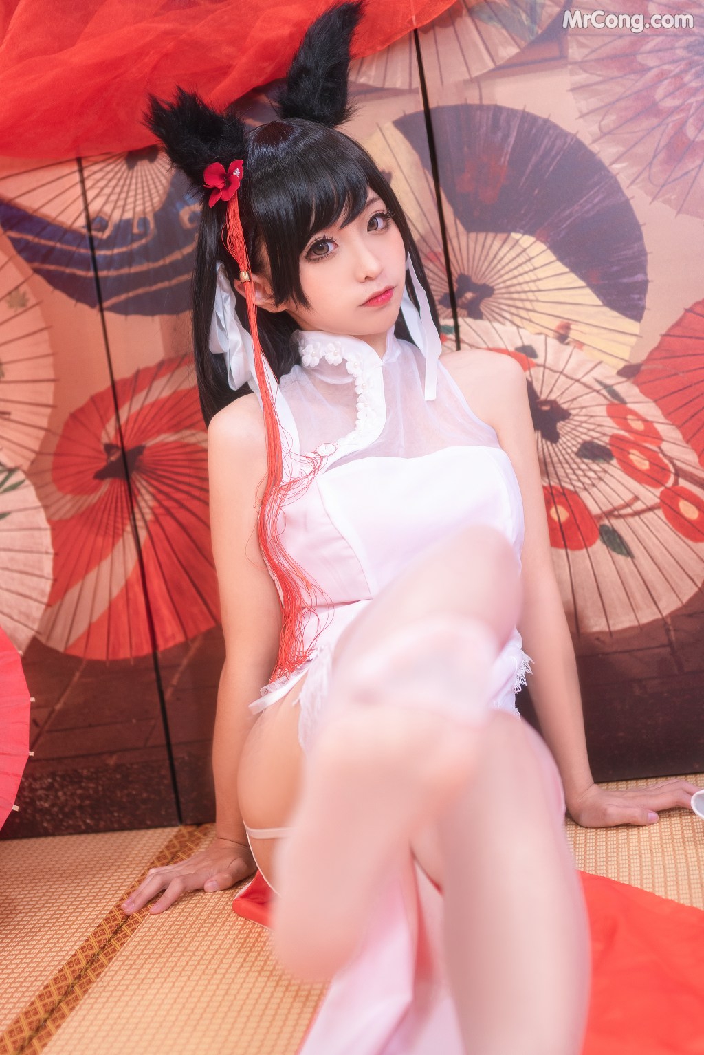 Coser@蠢沫沫 (chunmomo) Vol.008: 爱宕习字 (40 photos)