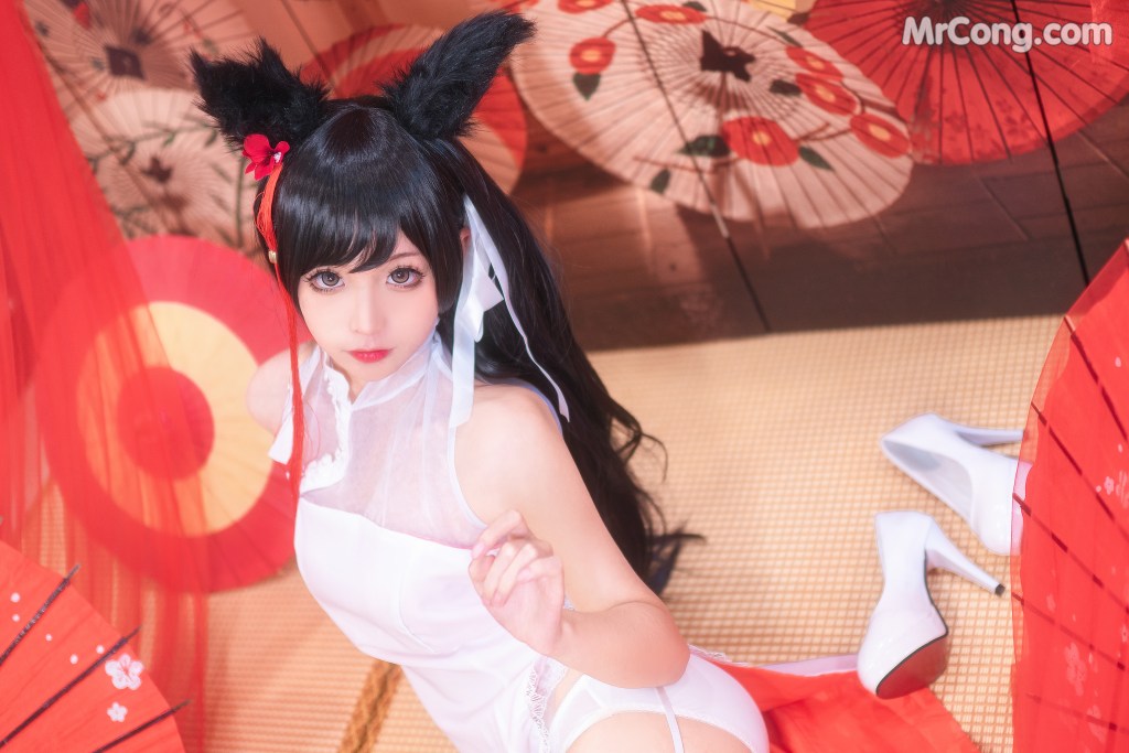 Coser@蠢沫沫 (chunmomo) Vol.008: 爱宕习字 (40 photos)