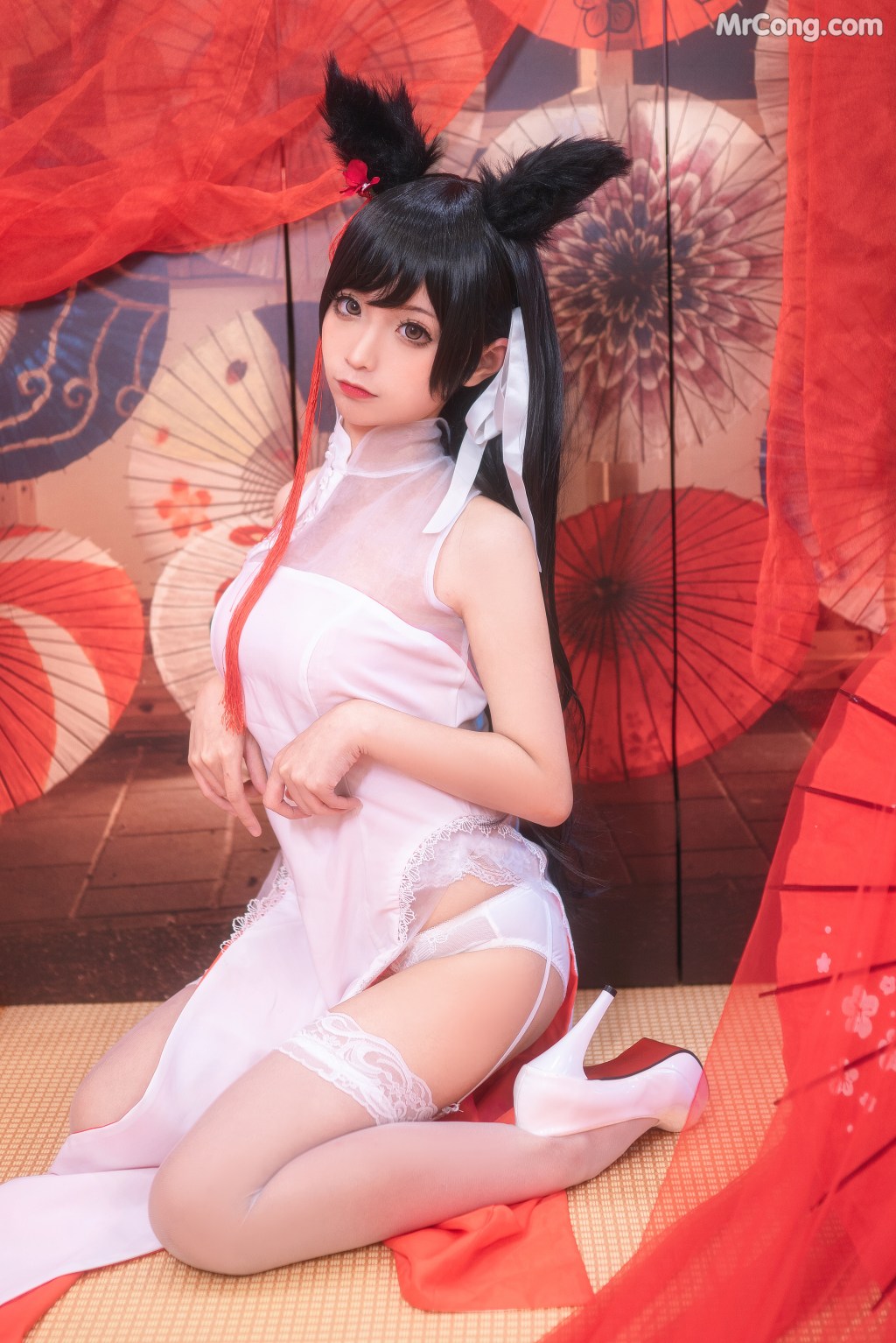 Coser@蠢沫沫 (chunmomo) Vol.008: 爱宕习字 (40 photos) – Page 4