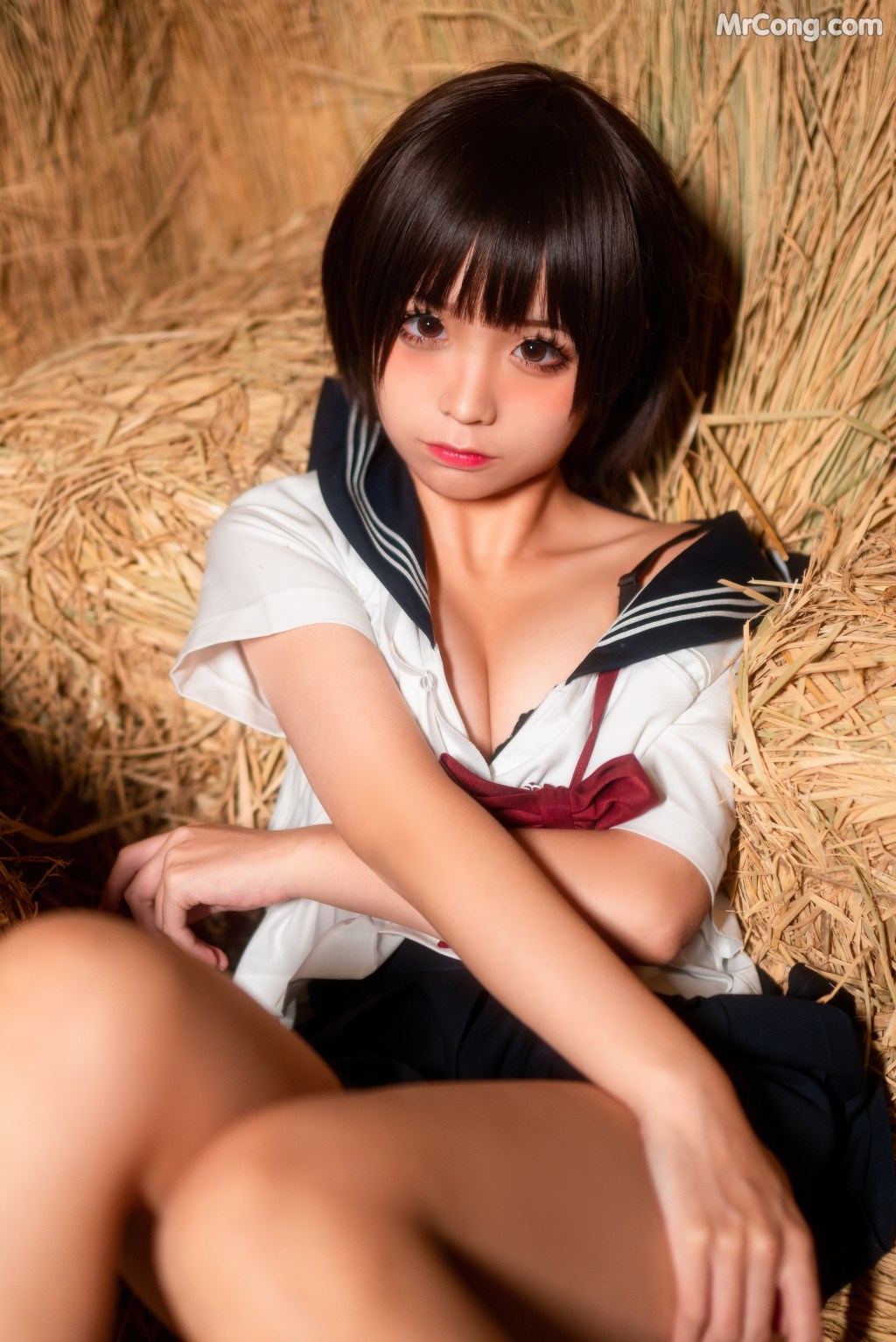 Coser@蠢沫沫 (chunmomo) Vol.010: 稻草 (50 photos)