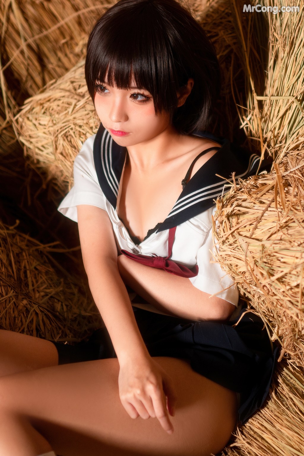 Coser@蠢沫沫 (chunmomo) Vol.010: 稻草 (50 photos)