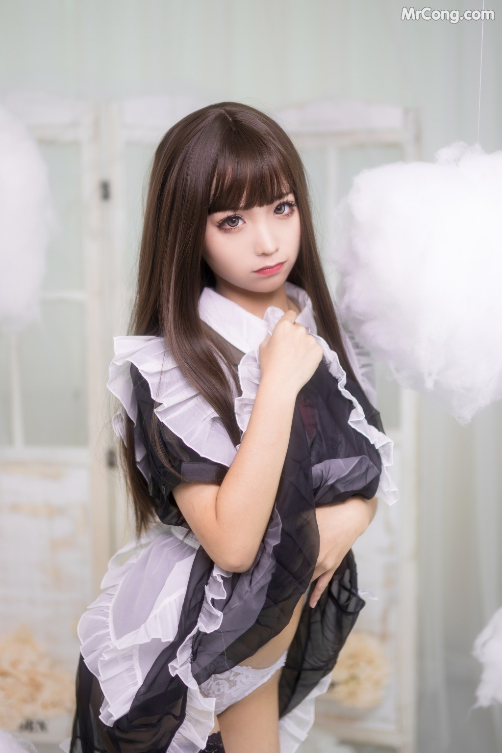 Coser@蠢沫沫 (chunmomo) Vol.012: 短透明女仆 (42 photos) – Page 4