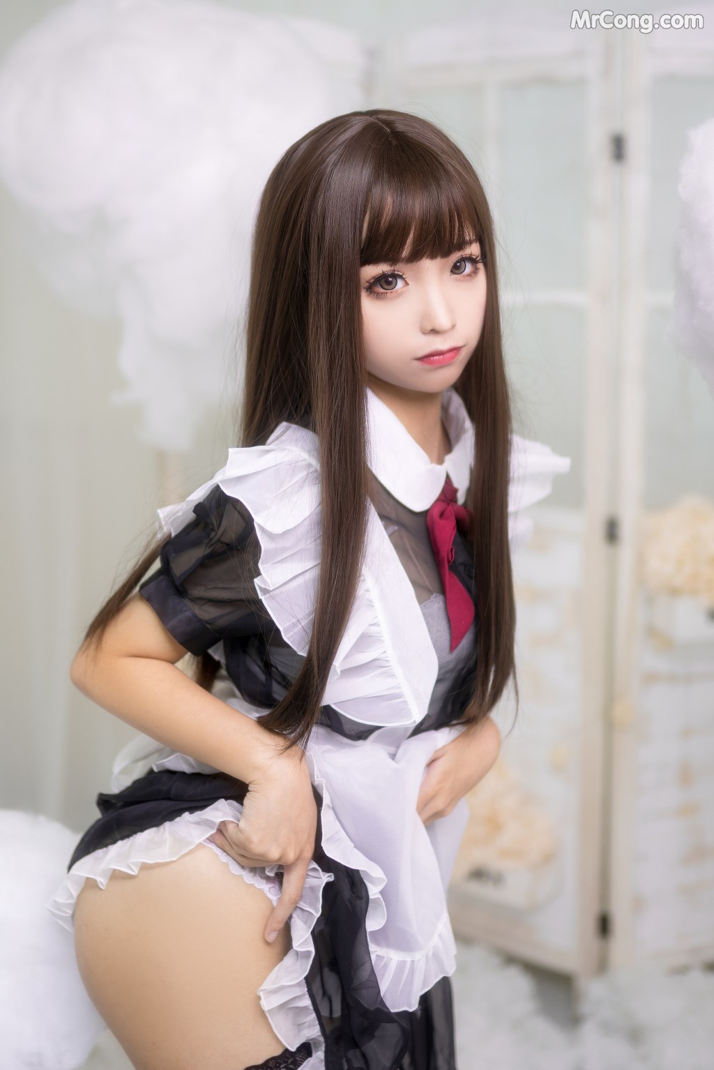 Coser@蠢沫沫 (chunmomo) Vol.012: 短透明女仆 (42 photos) – Page 4
