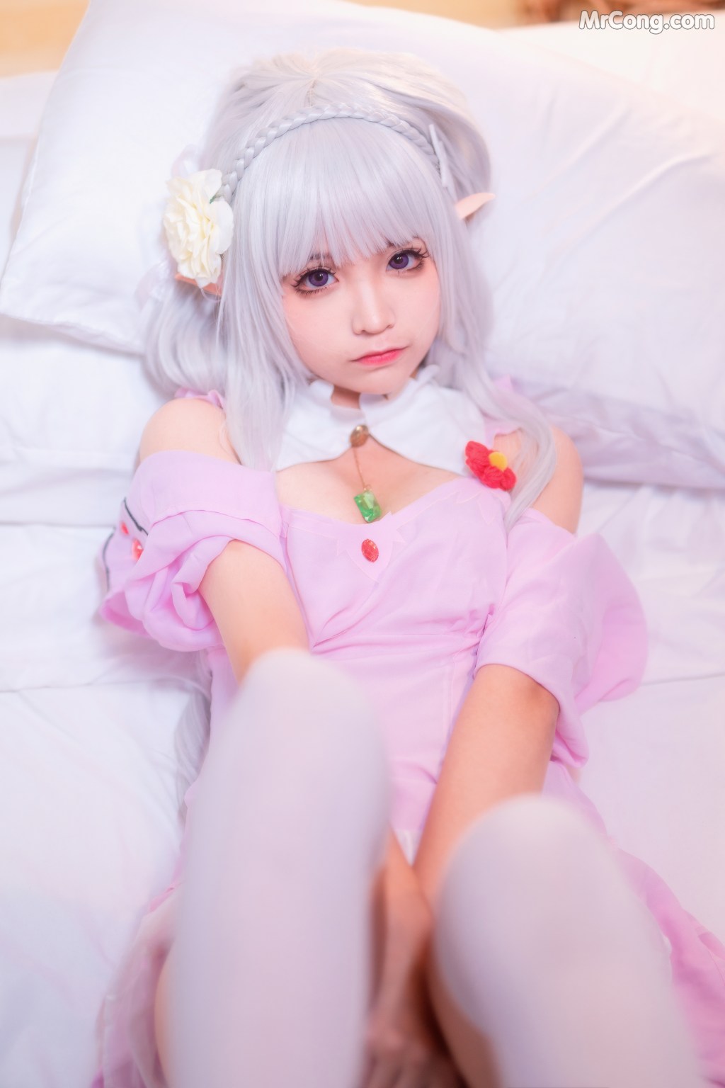 Coser@蠢沫沫 (chunmomo) Vol.013: 粉睡衣 (40 photos)