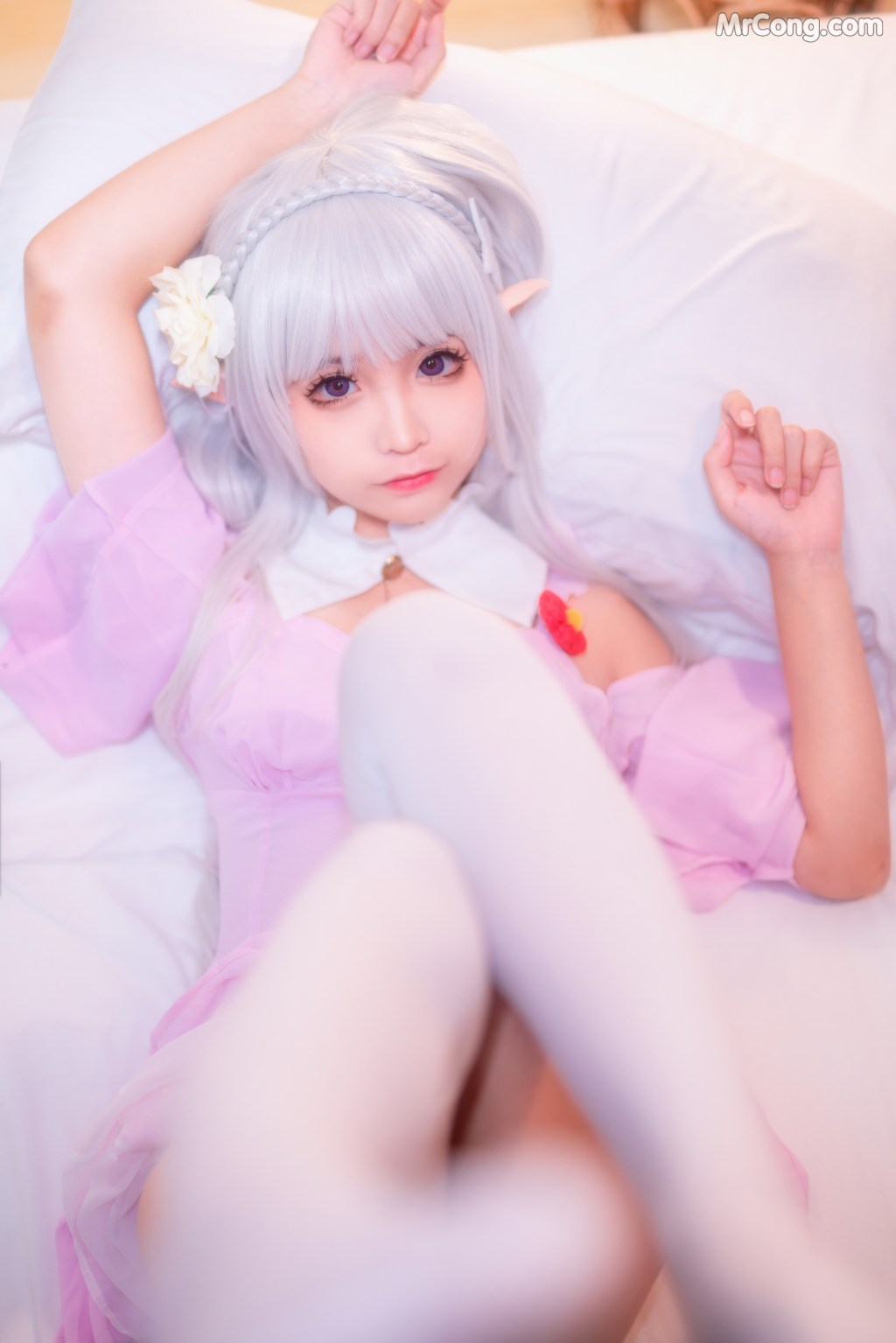 Coser@蠢沫沫 (chunmomo) Vol.013: 粉睡衣 (40 photos)