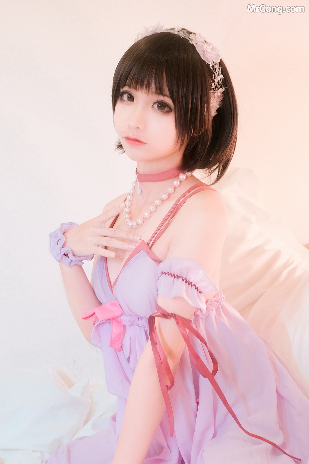 Coser@蠢沫沫 (chunmomo) Vol.018: 加藤惠睡衣 (44 photos) – Page 5