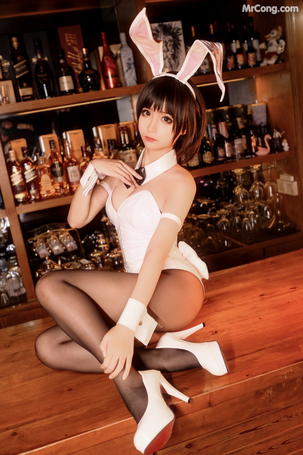 Coser@蠢沫沫 (chunmomo) Vol.019: 加藤惠兔女郎 (40 photos)