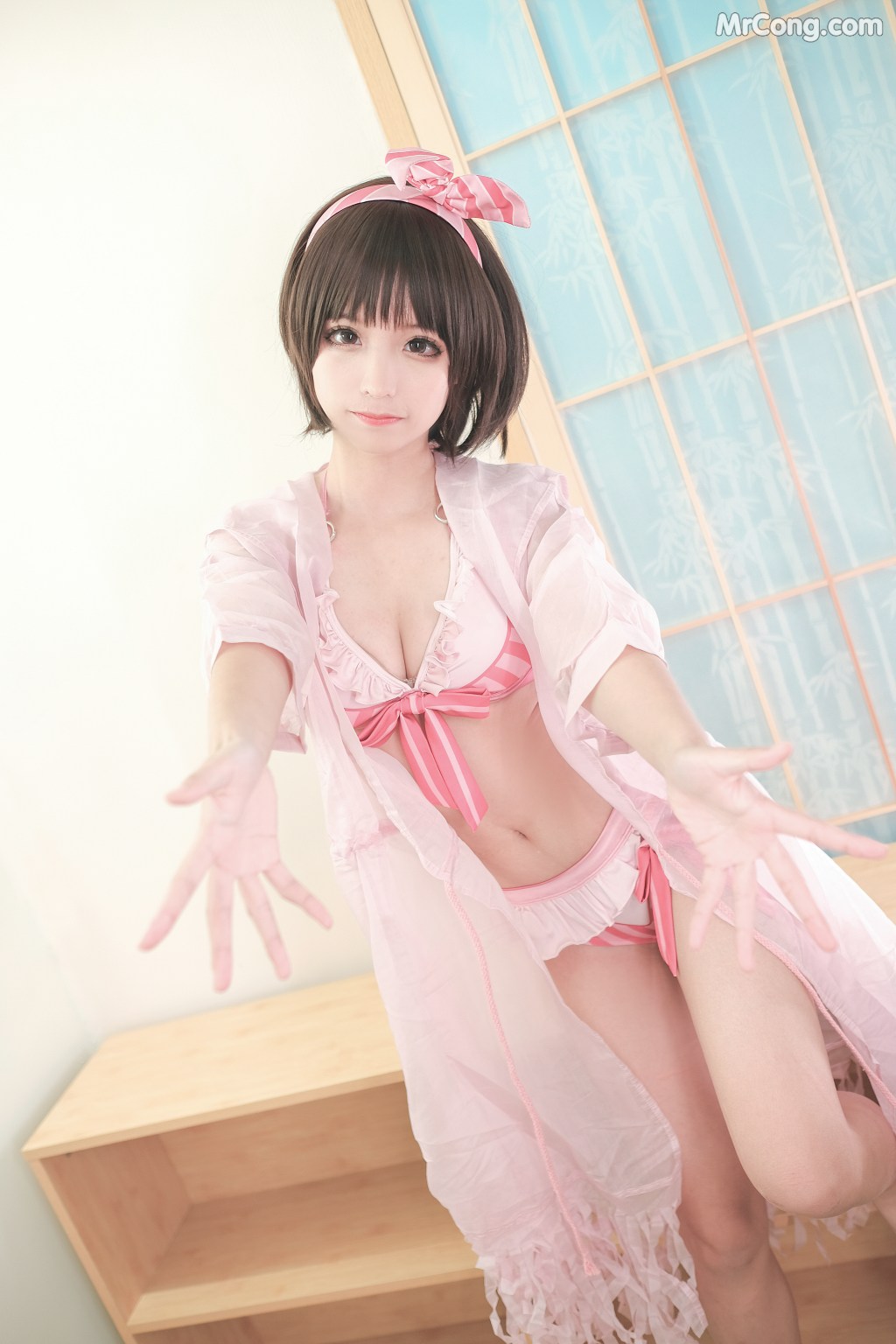 Coser@蠢沫沫 (chunmomo) Vol.020: 加藤惠泳装 (40 photos)