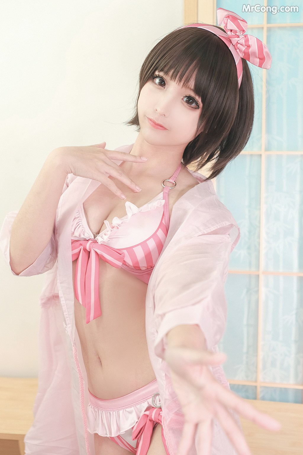 Coser@蠢沫沫 (chunmomo) Vol.020: 加藤惠泳装 (40 photos)