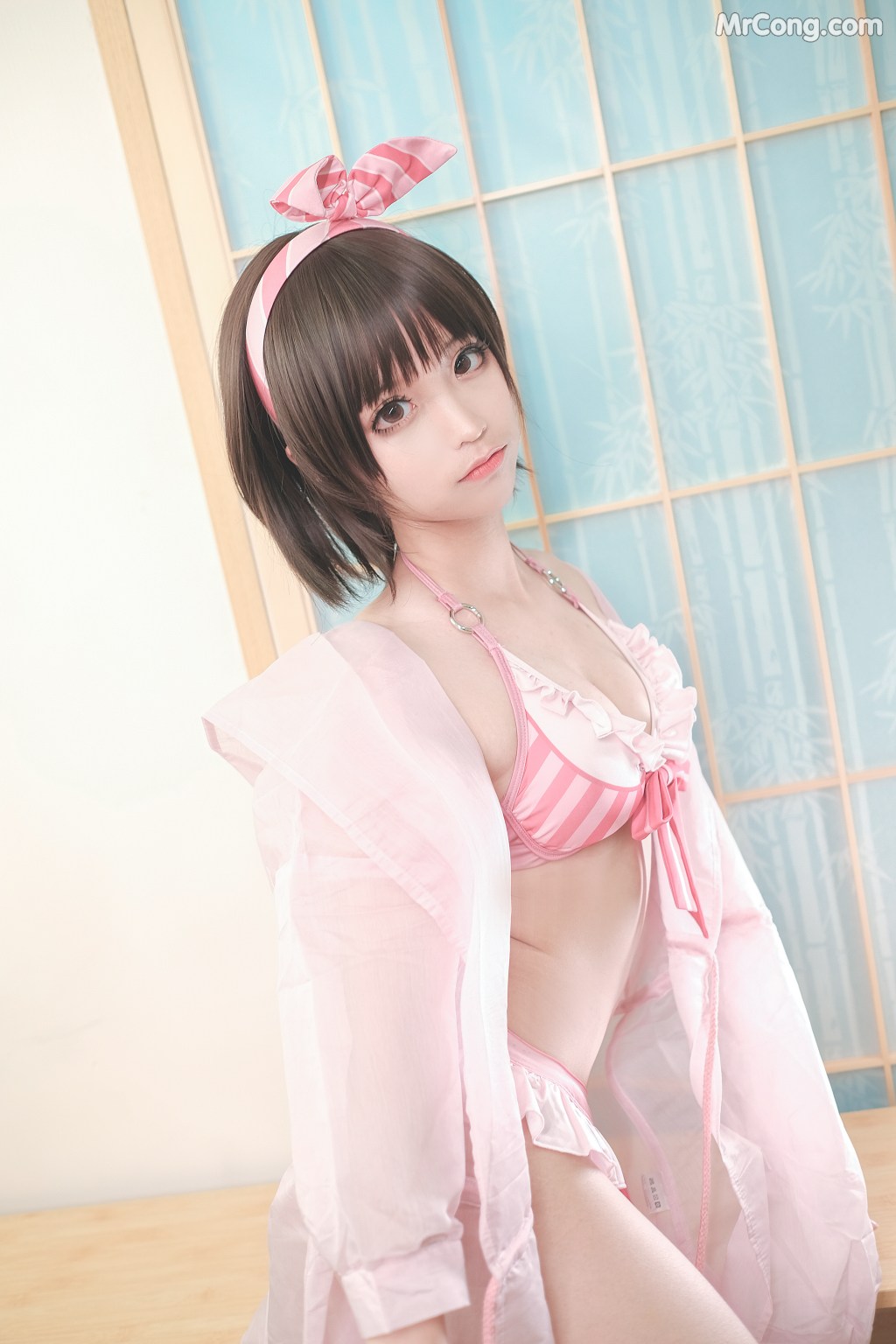 Coser@蠢沫沫 (chunmomo) Vol.020: 加藤惠泳装 (40 photos)