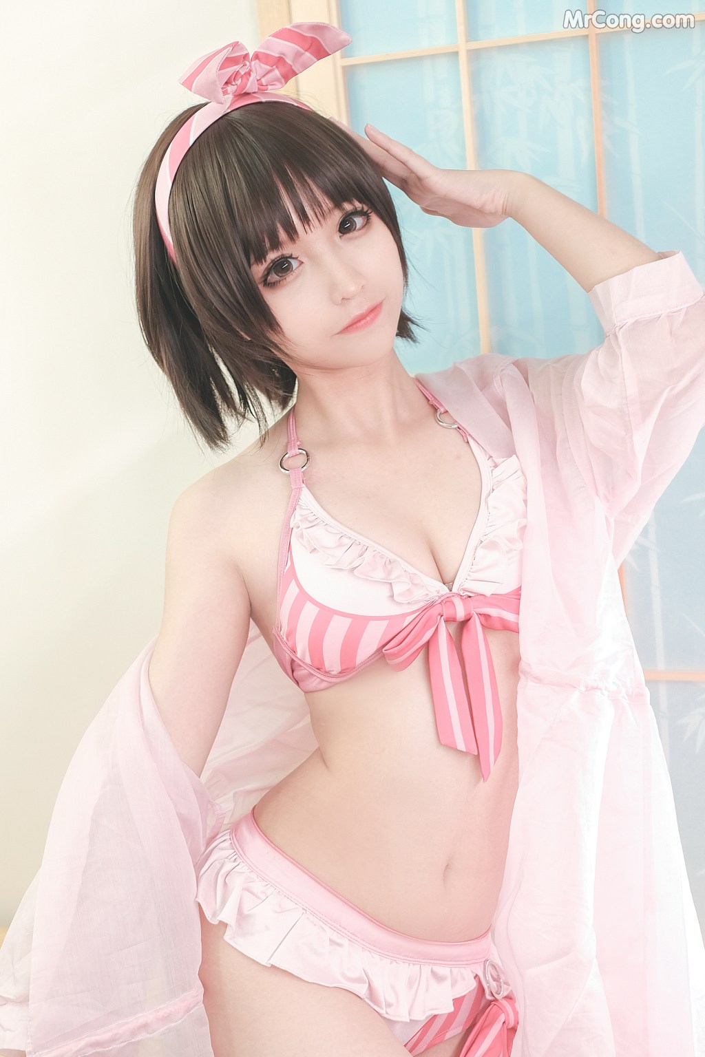 Coser@蠢沫沫 (chunmomo) Vol.020: 加藤惠泳装 (40 photos) – Page 2